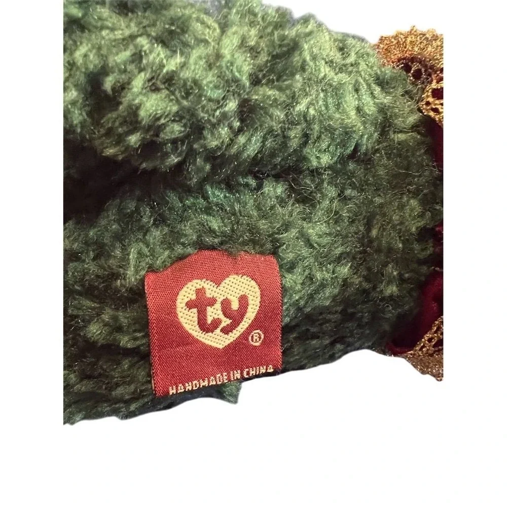 Ty Attic Treasures Laurel the Bear 1993‎ Vintage Green Plush Toy